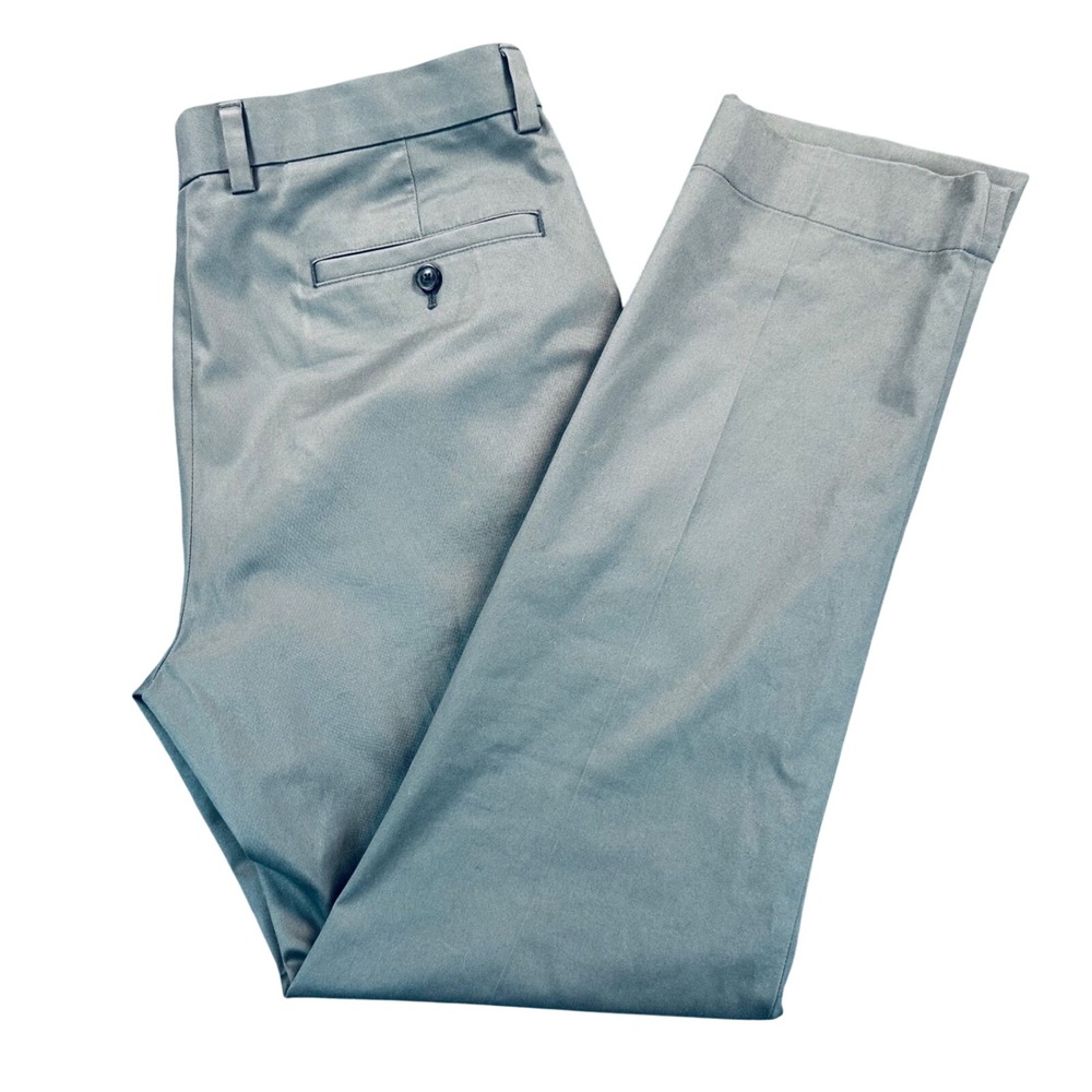 Brooks Brothers Slim Fit Advantage Stretch Chino Light Pants Mens 36x31 Gray